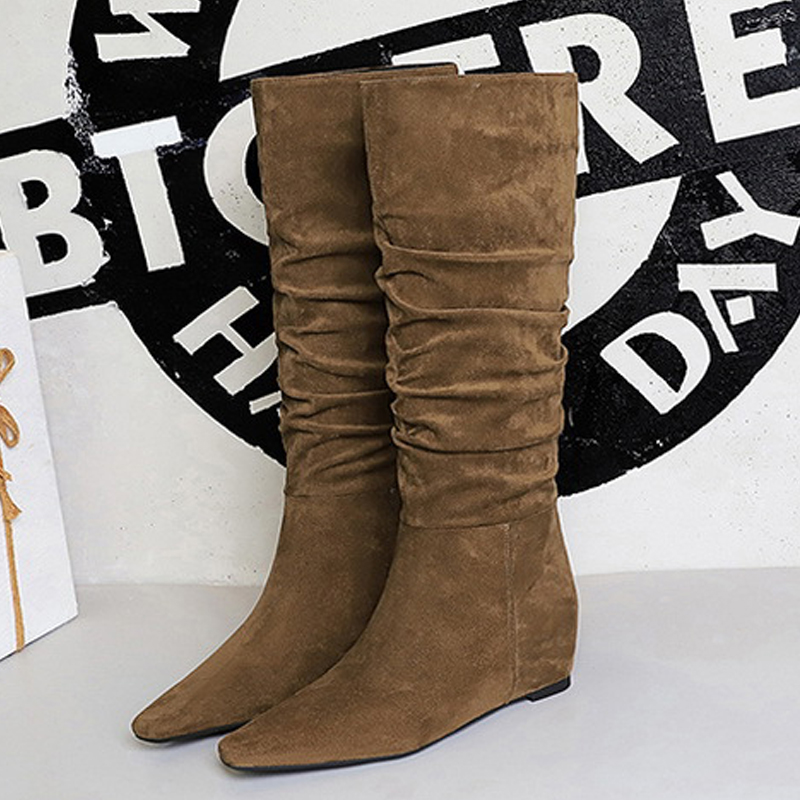 Knee High Boots Women - BIGTREE جديد الخريف الشتاء تصميم النعال