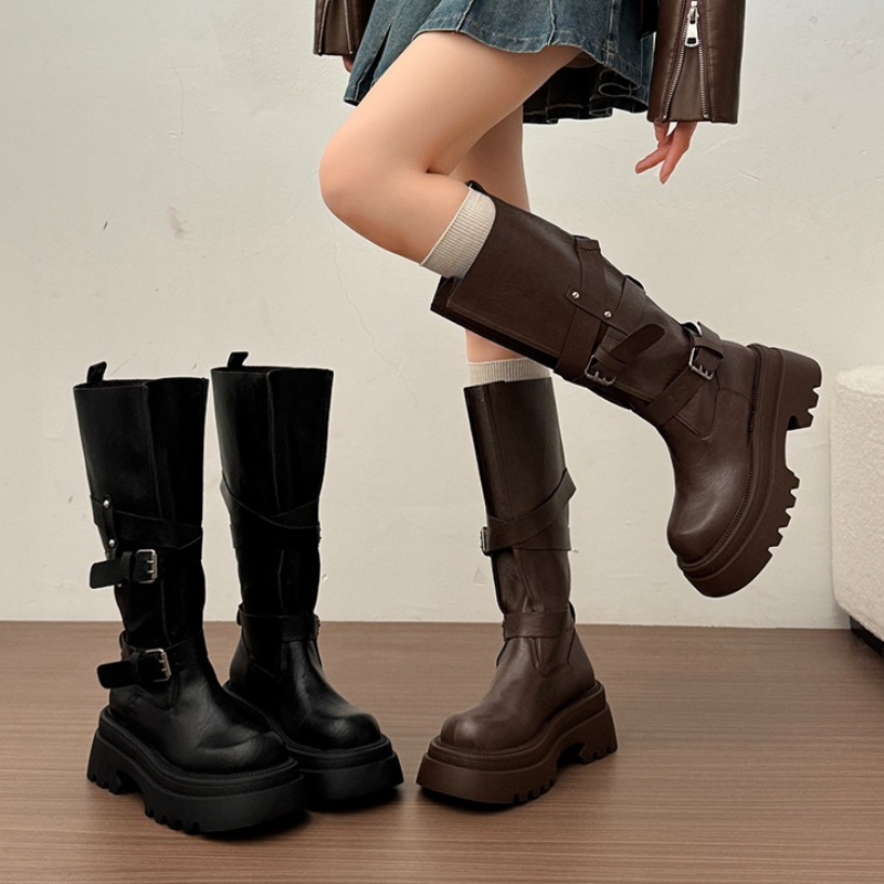 أحذية نسائية طويلة تصل إلى الر - مراجعة Knee High Boots Women وسعره
