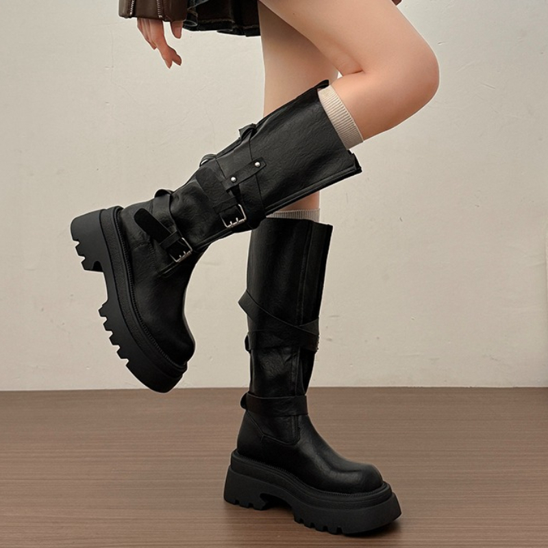 أحذية نسائية طويلة تصل إلى الر - مراجعة Knee High Boots Women وسعره