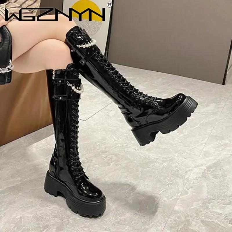 الشتاء الجلود الدافئة أفخم أحذ - مراجعة Knee High Boots Women وسعره