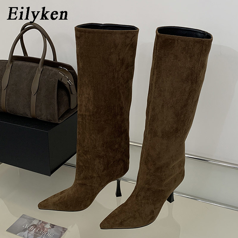 أحذية شتوية بتصميم كلاسيكي من  - مراجعة Knee High Boots Women وسعره