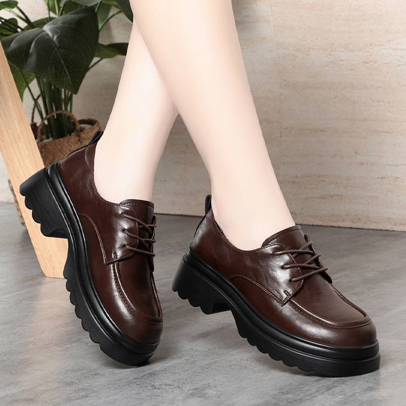 5 سنتيمتر خمر الفم العميق لينة - مراجعة Oxford Lace Up Women وسعره